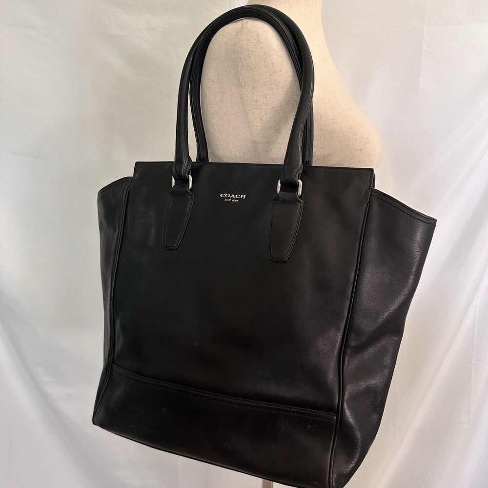 Coach Legacy Candace Leather Tanner Tote Black 19924 Carryall Carry All